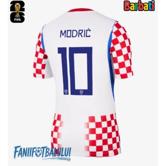 Croația Luka Modric #10 Tricou Fotbal Replică Mondial 2026 Barbati Acasa
